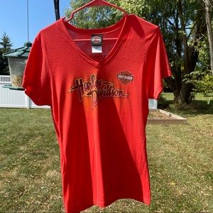 Orange Harley Davidson Tee